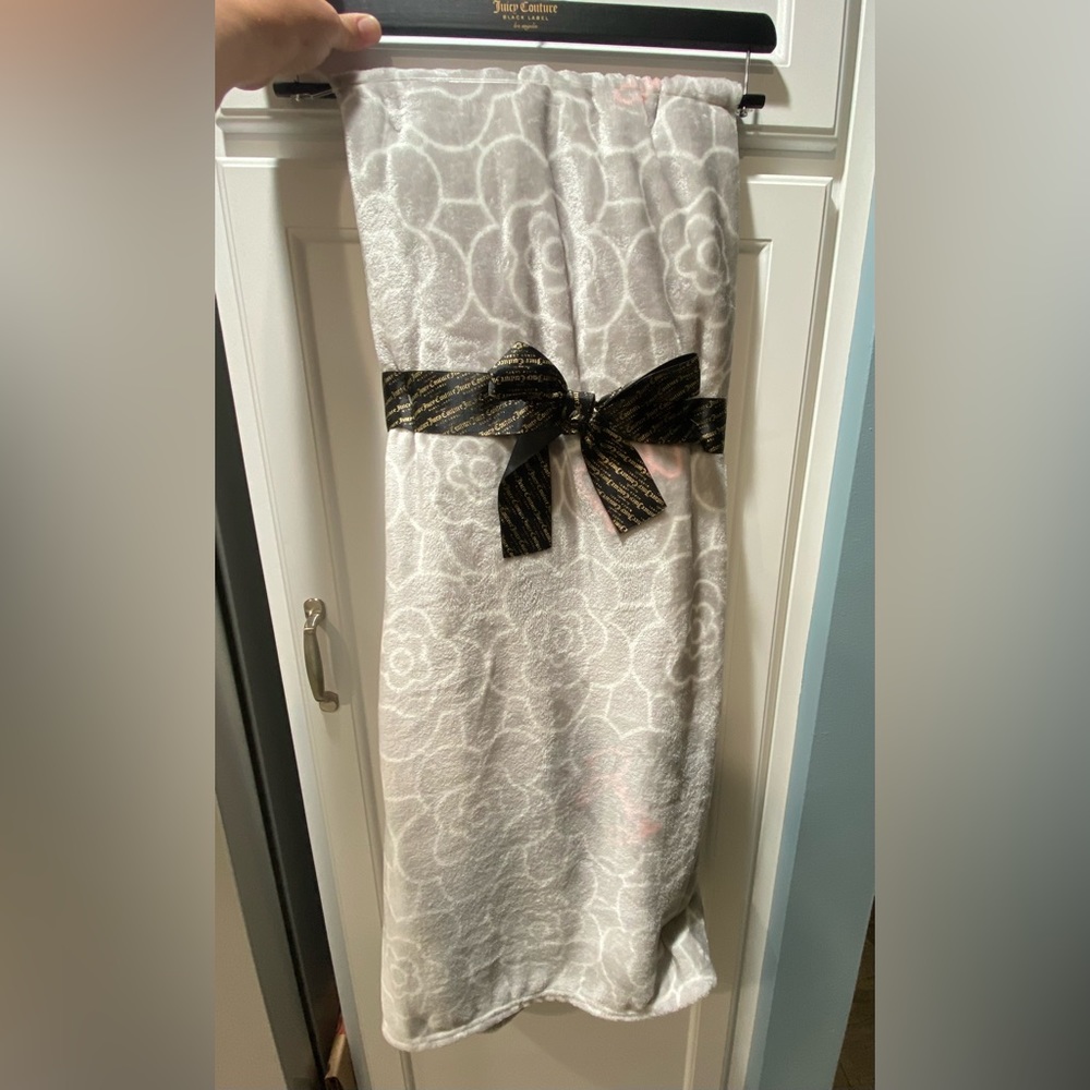Juicy Couture Black Label Throw Blanket